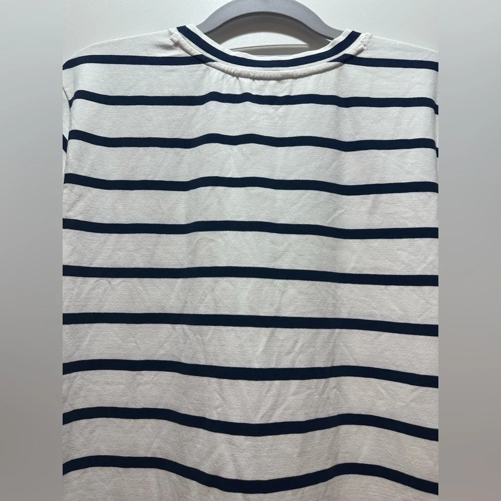 Caslon Navy and White Striped Dress